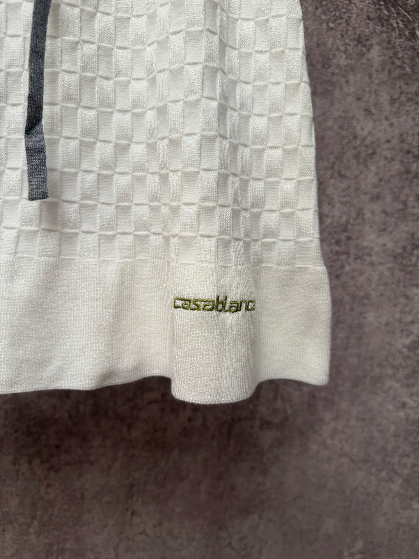 Casa Blanca Casa Blanca contrasting patchwork knitted suit Size: S M L XL
